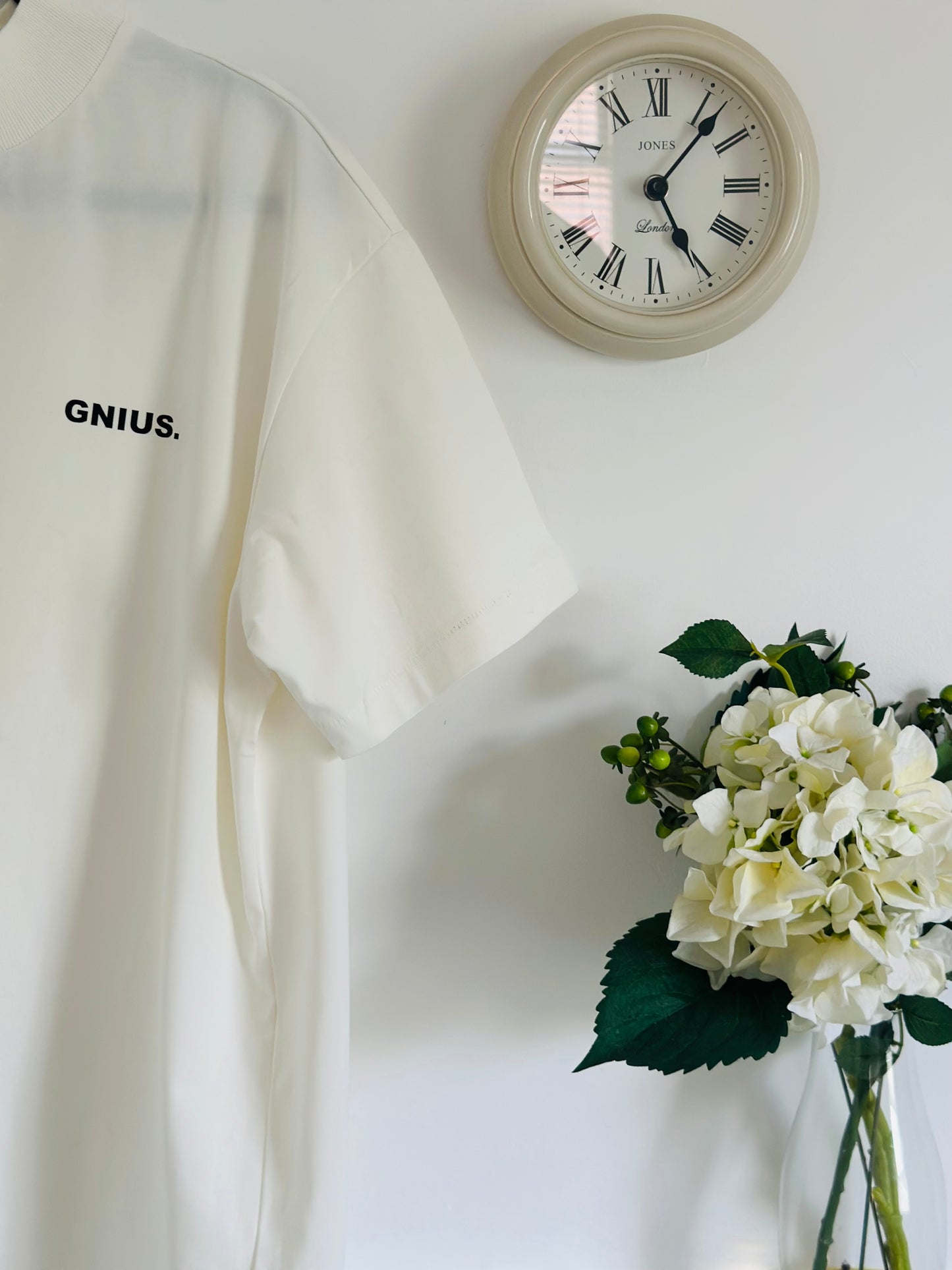 GNIUS BASIC OVERSIZED TEE - OFF WHITE