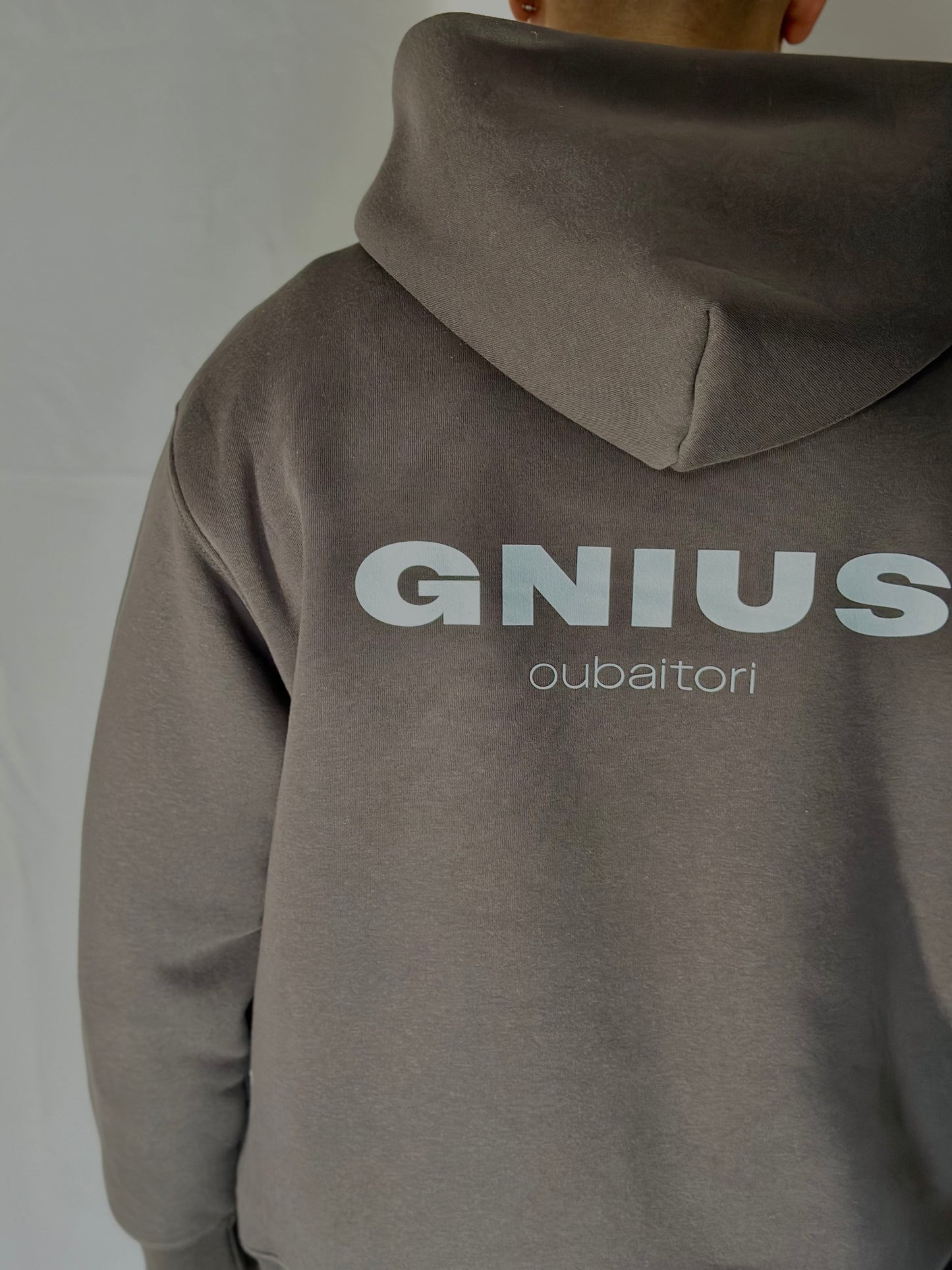 OUBAITORI HOODIE IN GREY